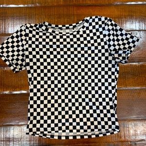 Hot Topic checkerboard top.
